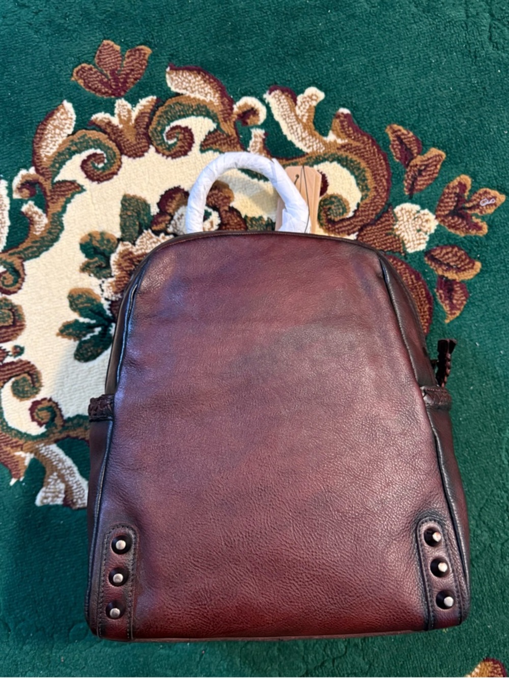 IVTG Leather Cowhide Backpack